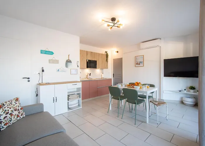 Grand Front De - Climatiser Avec Place De Parking דירה *